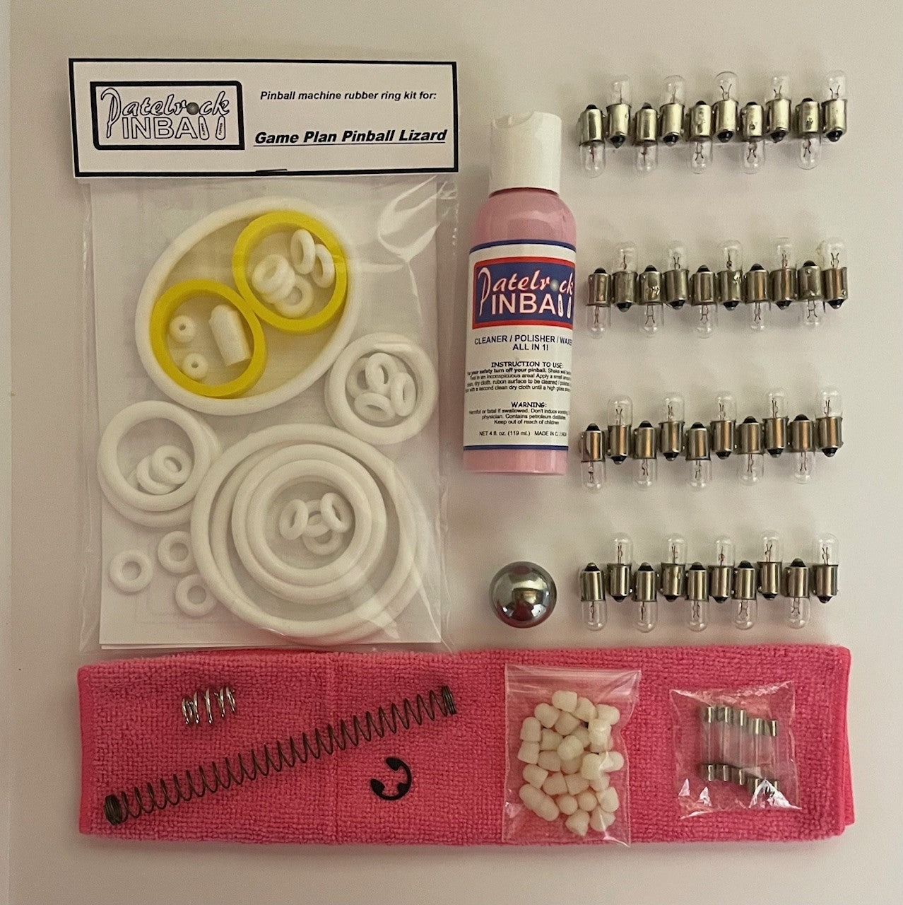Game Plan Pinball Lizard Pinball Machine Maintenance Kit