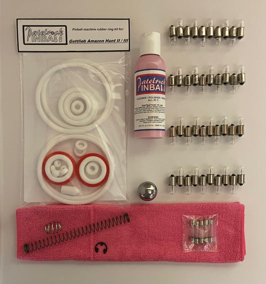 Gottlieb Amazon Hunt II Pinball Machine Maintenance Kit
