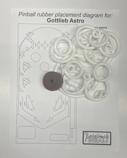 Gottlieb Astro Pinball Machine Rubber Ring Kit