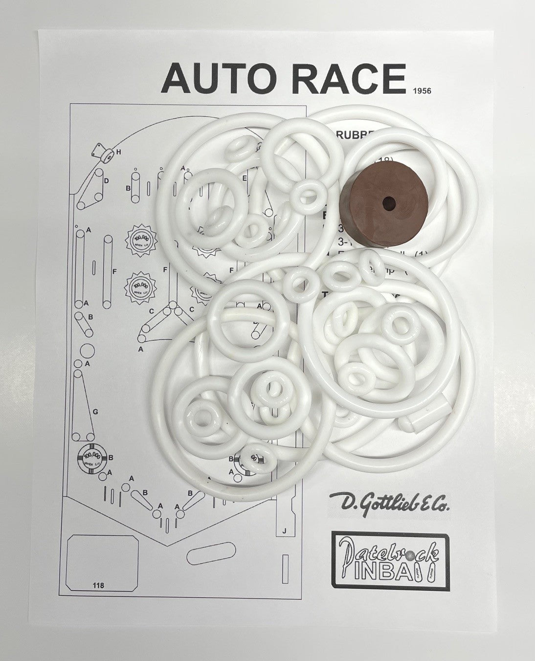 Gottlieb Auto Race Pinball Machine Maintenance Kit