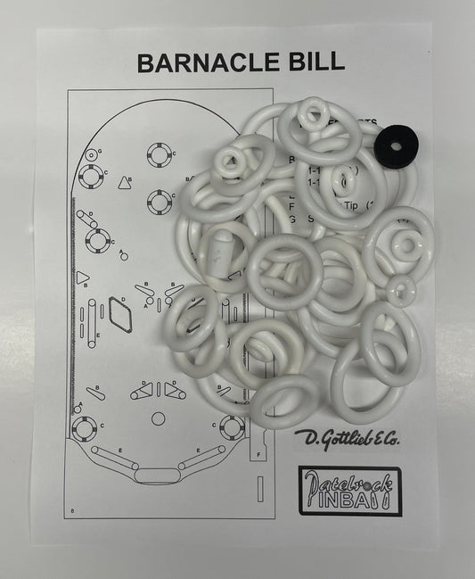 Gottlieb Barnacle Bill Pinball Machine Rubber Ring Kit
