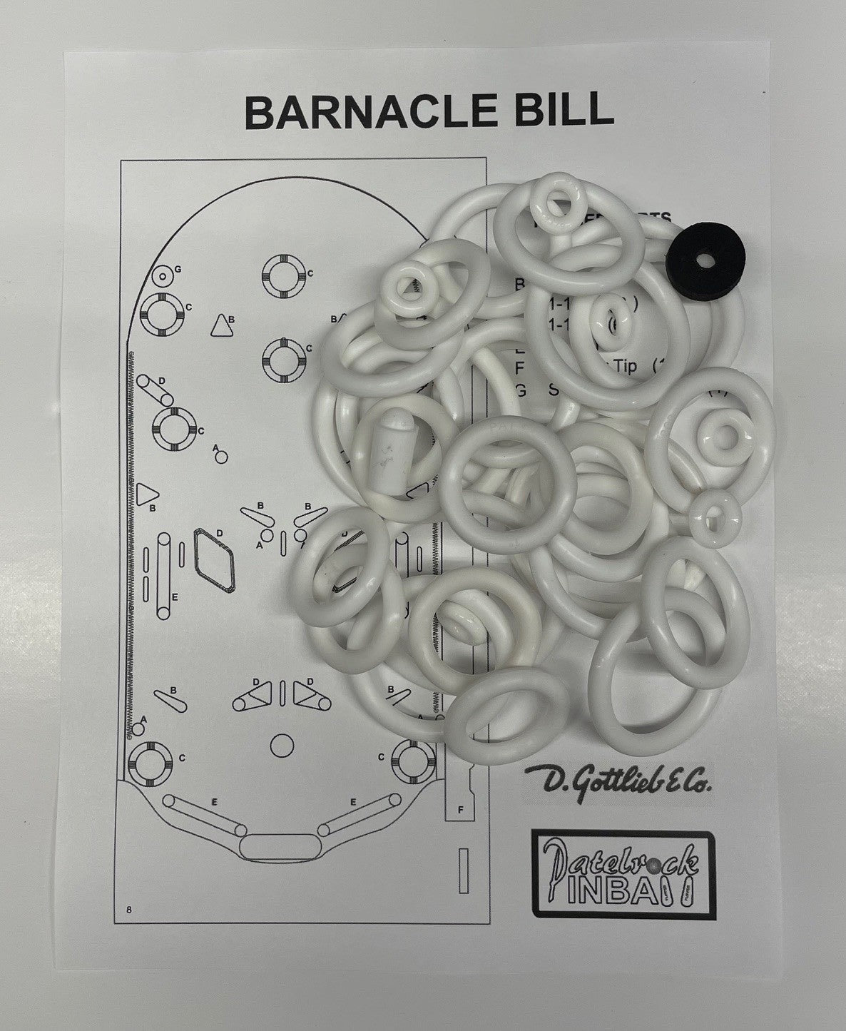 Gottlieb Barnacle Bill Pinball Machine Maintenance Kit