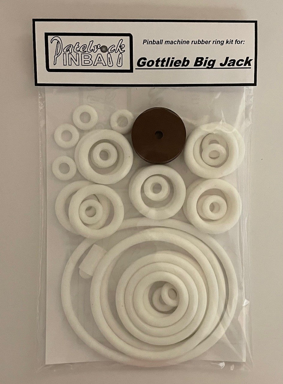 Gottlieb Big Jack Pinball Machine Rubber Ring Kit