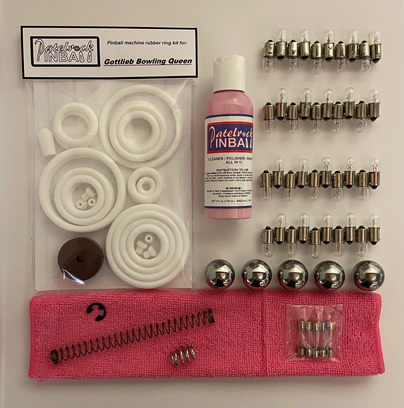 Gottlieb Bowling Queen Pinball Machine Maintenance Kit
