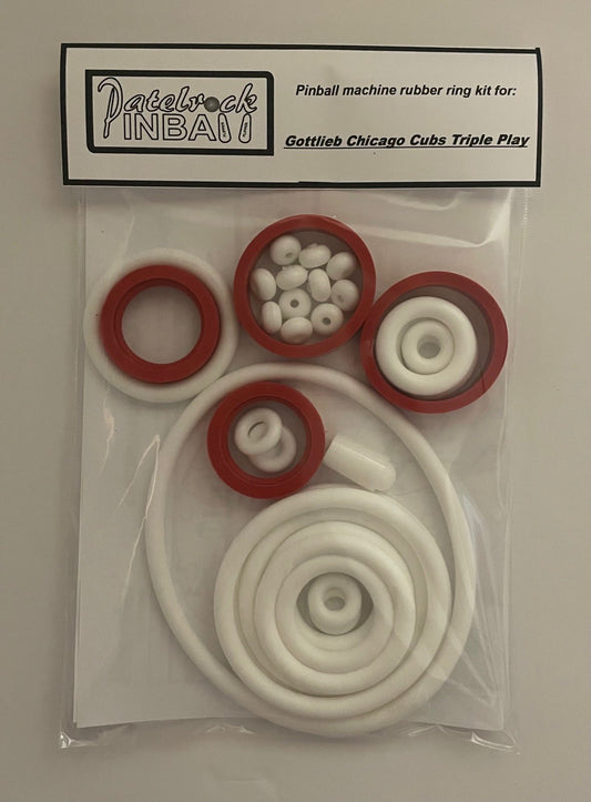 Gottlieb Chicago Cubs Triple Play Pinball Machine Rubber Ring Kit