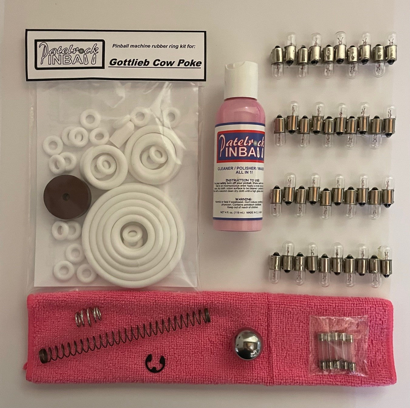 Gottlieb Cow Poke Pinball Machine Maintenance Kit