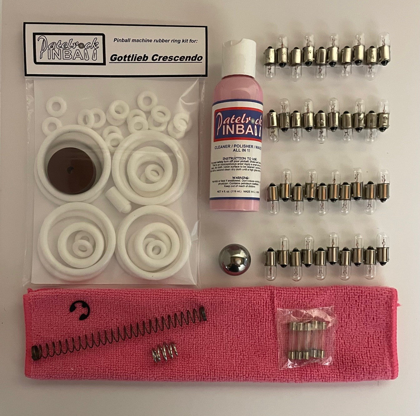 Gottlieb Crescendo Pinball Machine Maintenance Kit