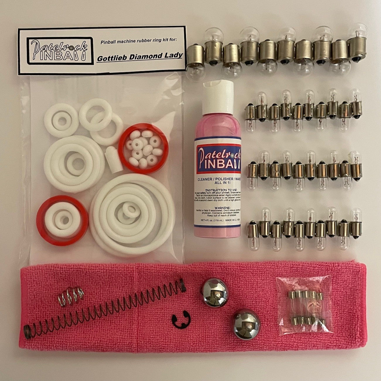 Gottlieb Diamond Lady Pinball Machine Maintenance Kit