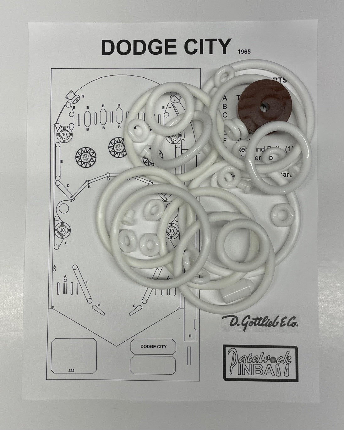 Gottlieb Dodge City Pinball Machine Maintenance Kit