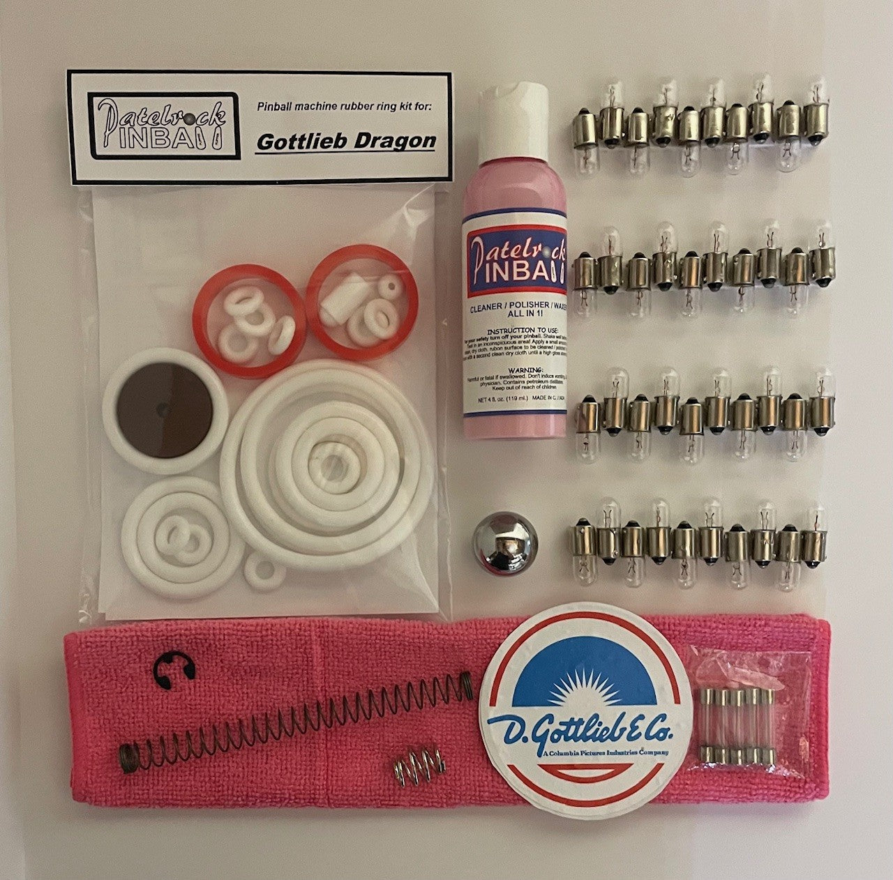 Gottlieb Dragon (Electromecanical) Pinball Machine Maintenance Kit