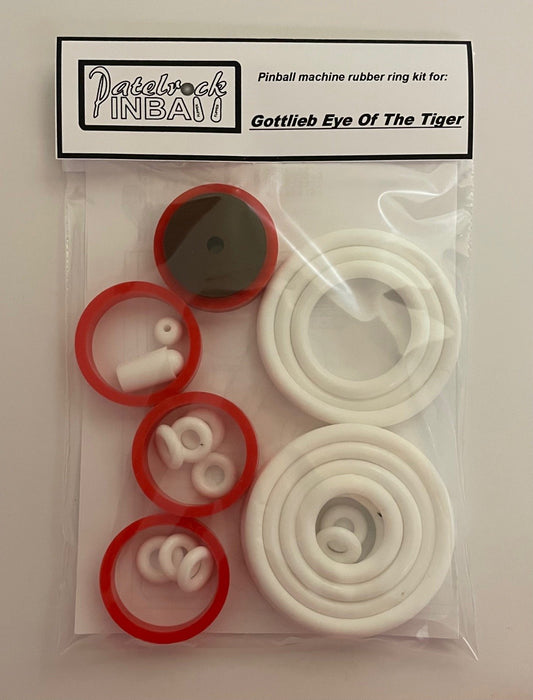 Gottlieb Eye of the Tiger Pinball Machine Rubber Ring Kit