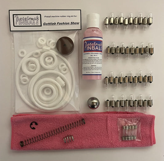 Gottlieb Fashion Show Pinball Machine Maintenance Kit