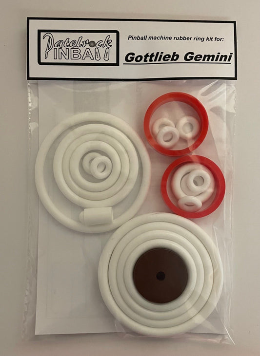 Gottlieb Gemini Pinball Machine Rubber Ring Kit