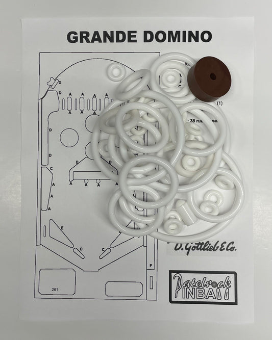 Gottlieb Grande Domino Pinball Machine Rubber Ring Kit