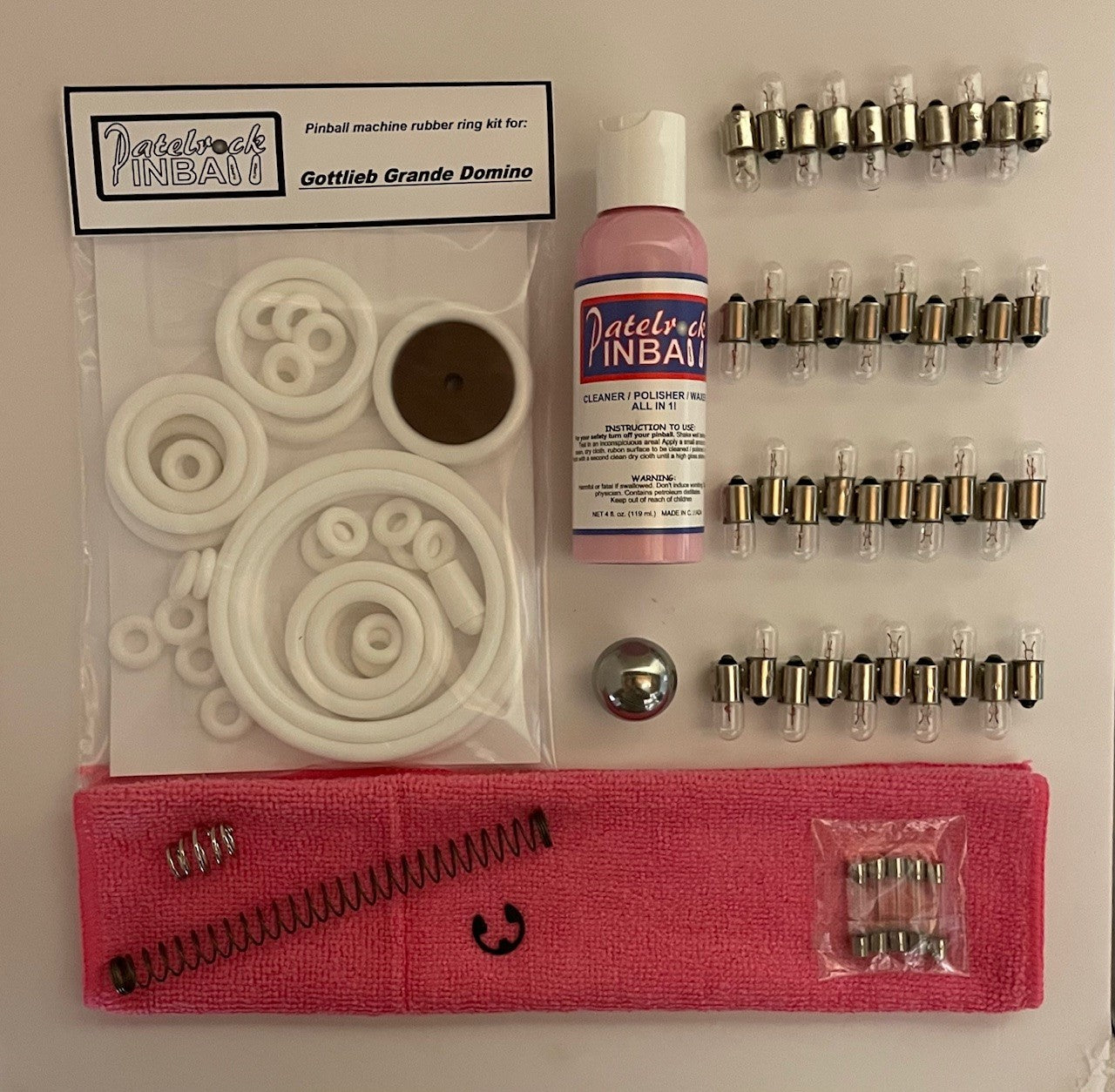 Gottlieb Grande Domino Pinball Machine Maintenance Kit