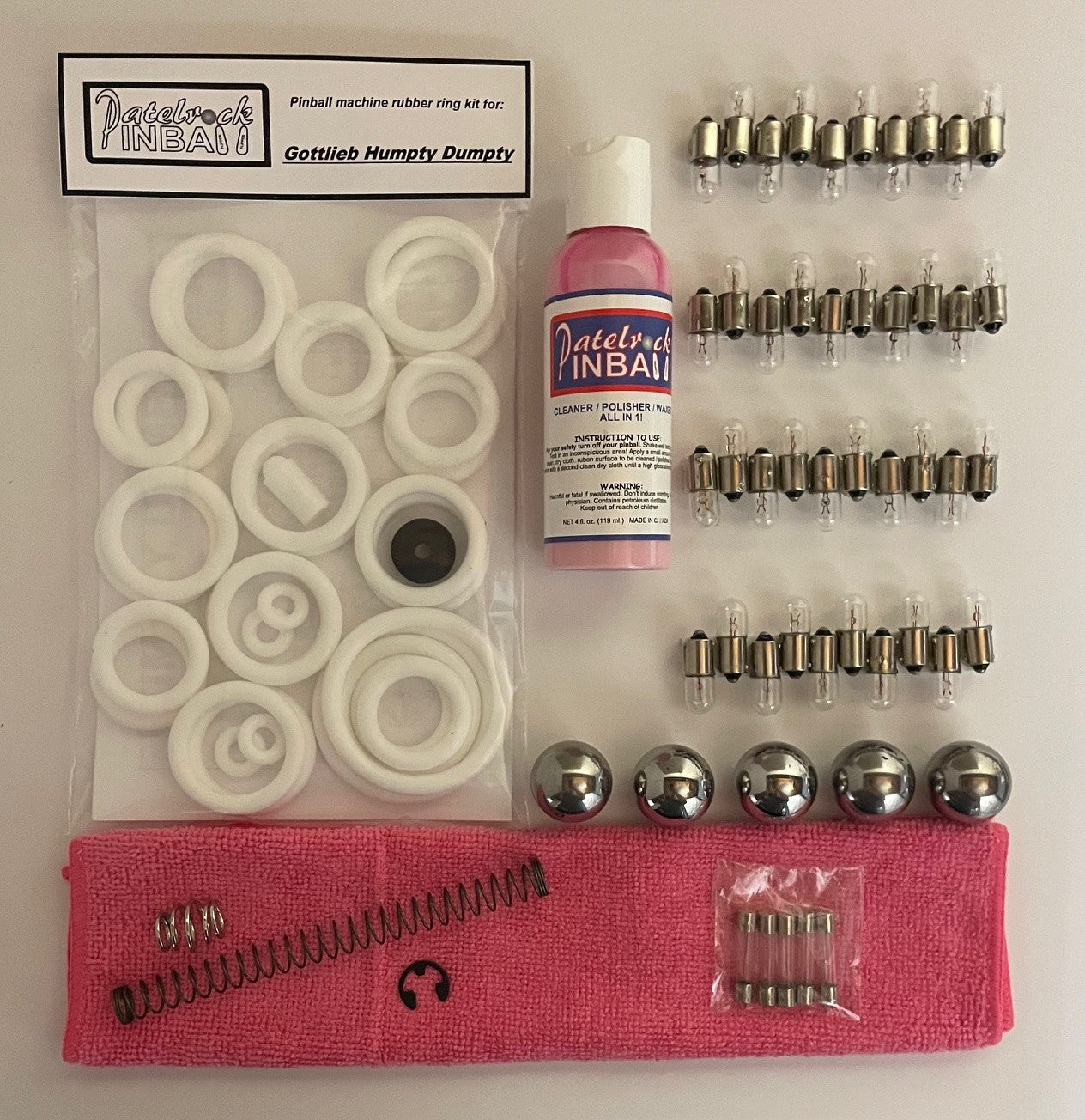 Gottlieb Humpty Dumpty Pinball Machine Maintenance Kit
