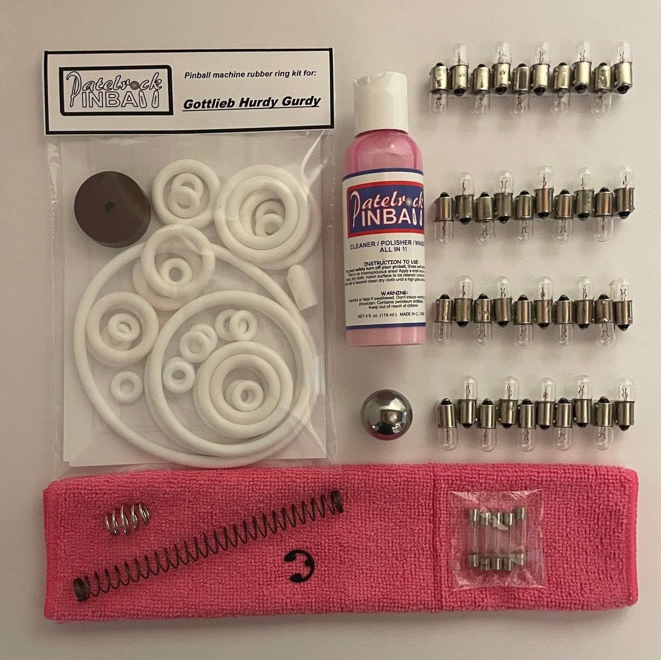Gottlieb Hurdy Gurdy Pinball Machine Maintenance Kit