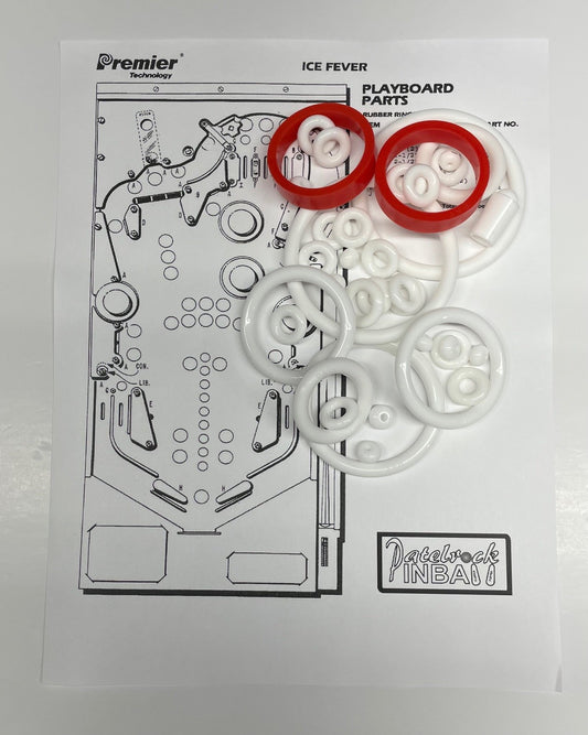 Gottlieb Ice Fever Pinball Machine Rubber Ring Kit