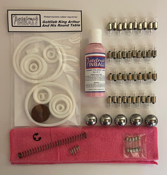 Gottlieb King Arthur and his Round Table Pinball Machine Maintenance Kit
