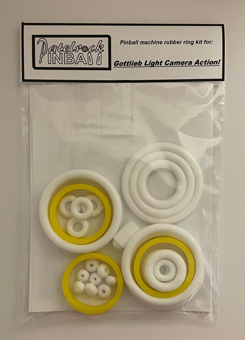 Gottlieb Light Camera Action Pinball Machine Rubber Ring Kit