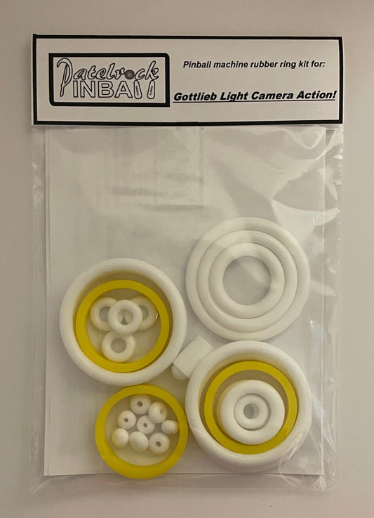 Gottlieb Light Camera Action Pinball Machine Rubber Ring Kit