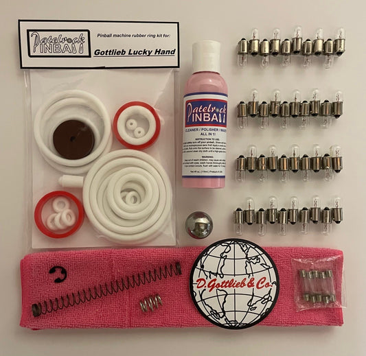 Gottlieb Lucky Hand Pinball Machine Maintenance Kit