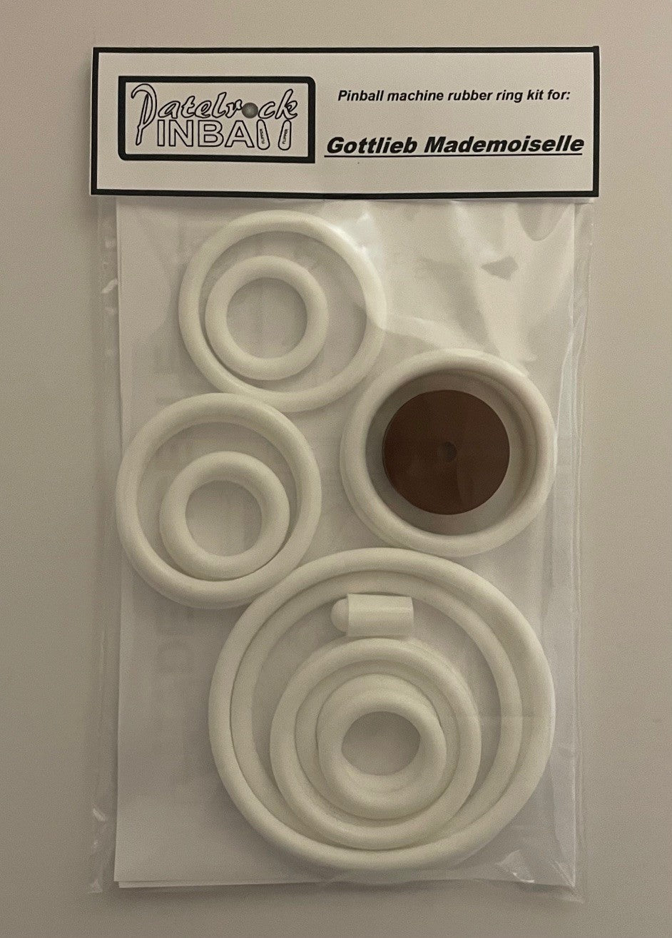 Gottlieb Mademoiselle Pinball Machine Rubber Ring Kit