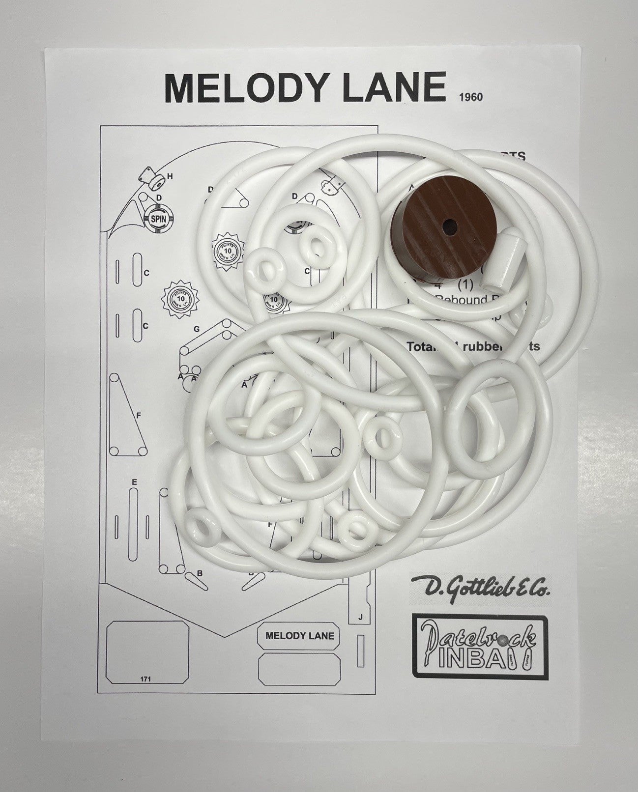 Gottlieb Melody Lane Pinball Machine Maintenance Kit