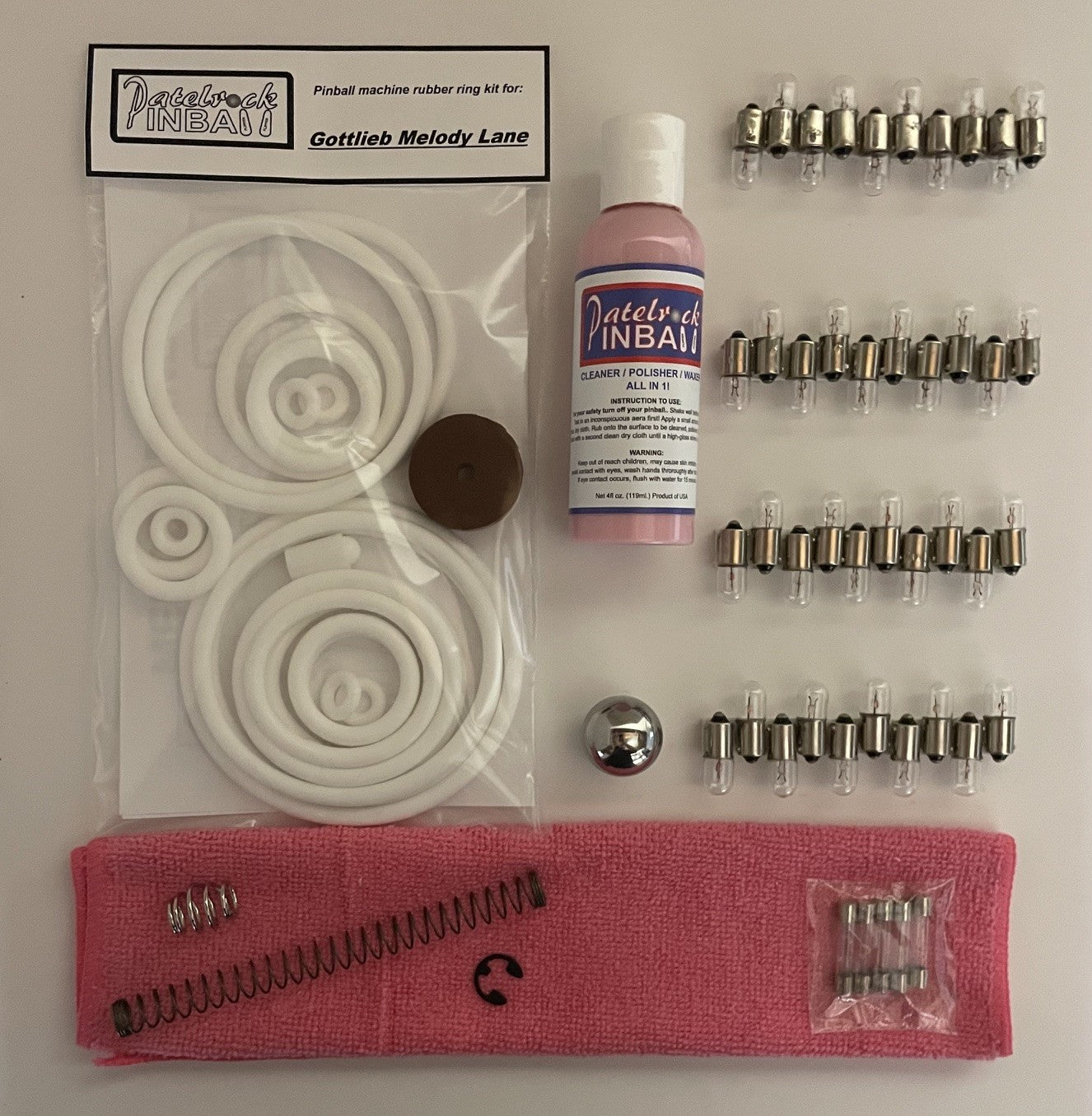 Gottlieb Melody Lane Pinball Machine Maintenance Kit