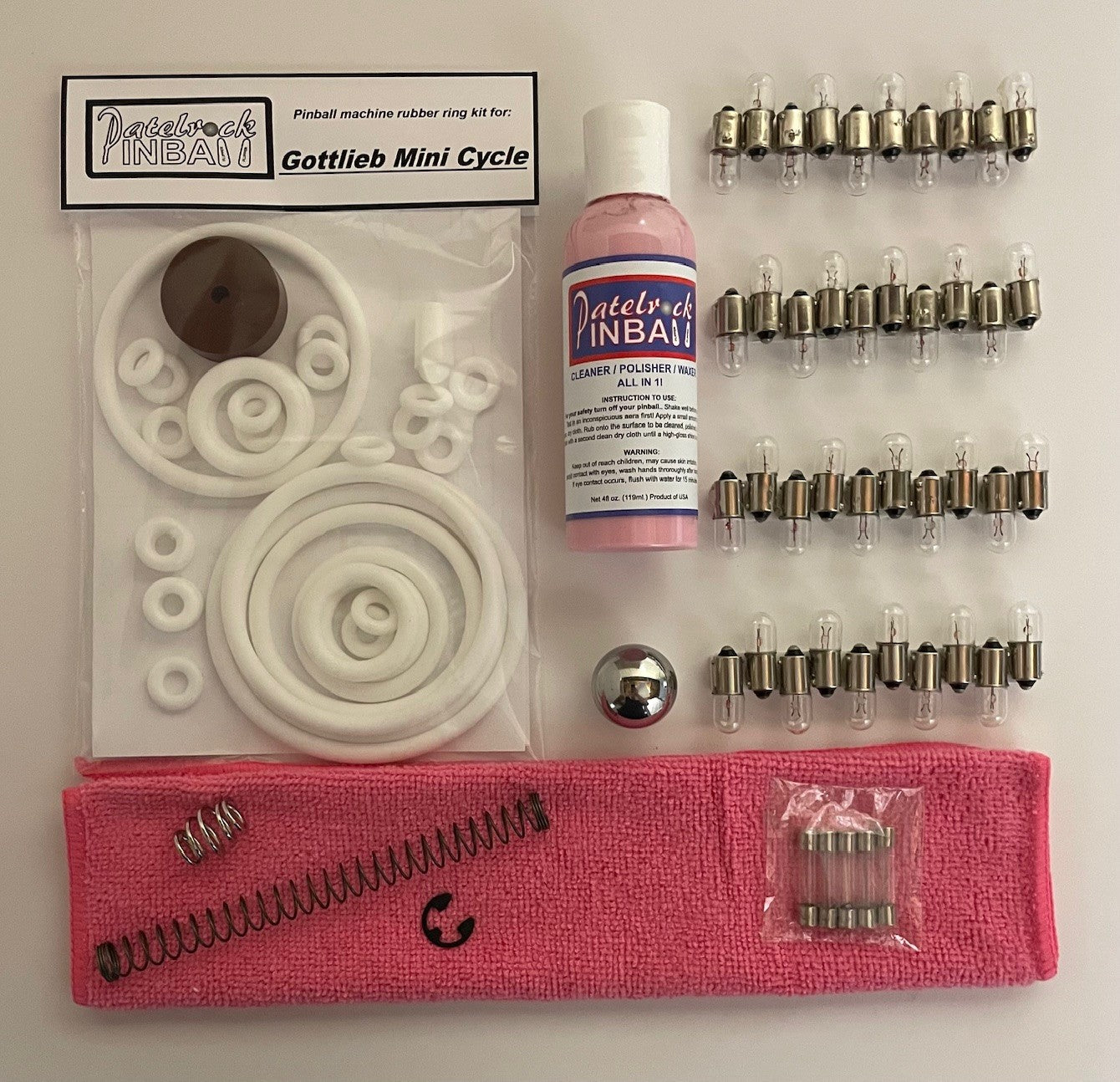 Gottlieb Mini Pool Pinball Machine Maintenance Kit