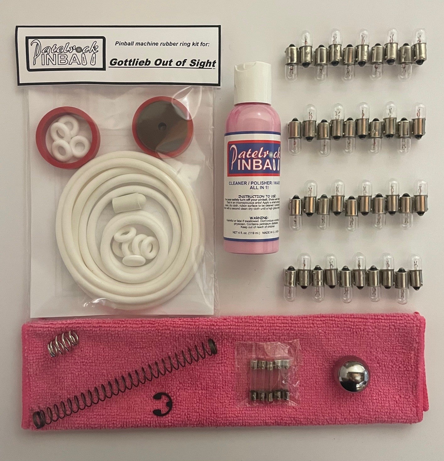 Gottlieb Out of Sight Pinball Machine Maintenance Kit