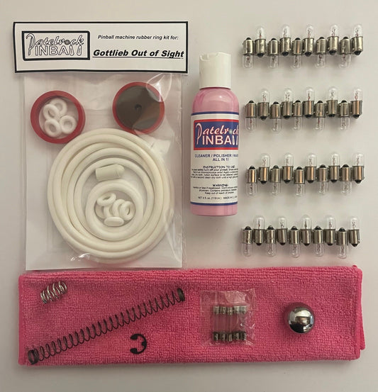 Gottlieb Out of Sight Pinball Machine Maintenance Kit