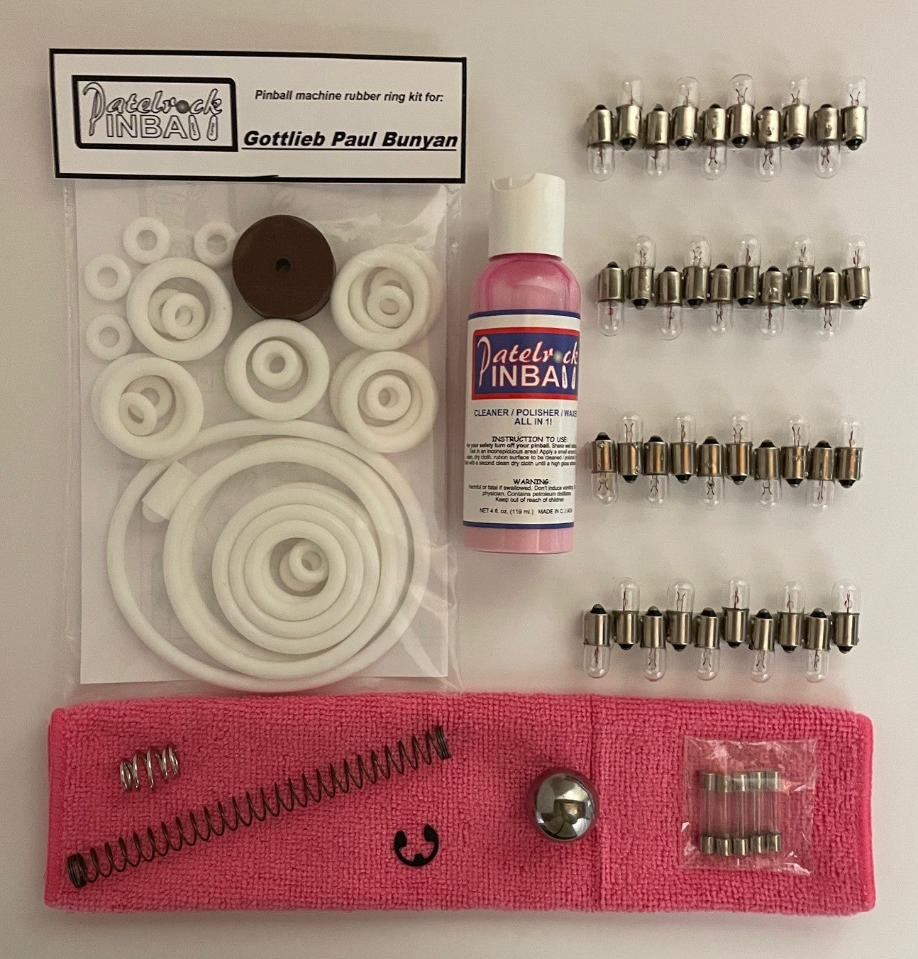 Gottlieb Paul Bunyan Pinball Machine Maintenance Kit