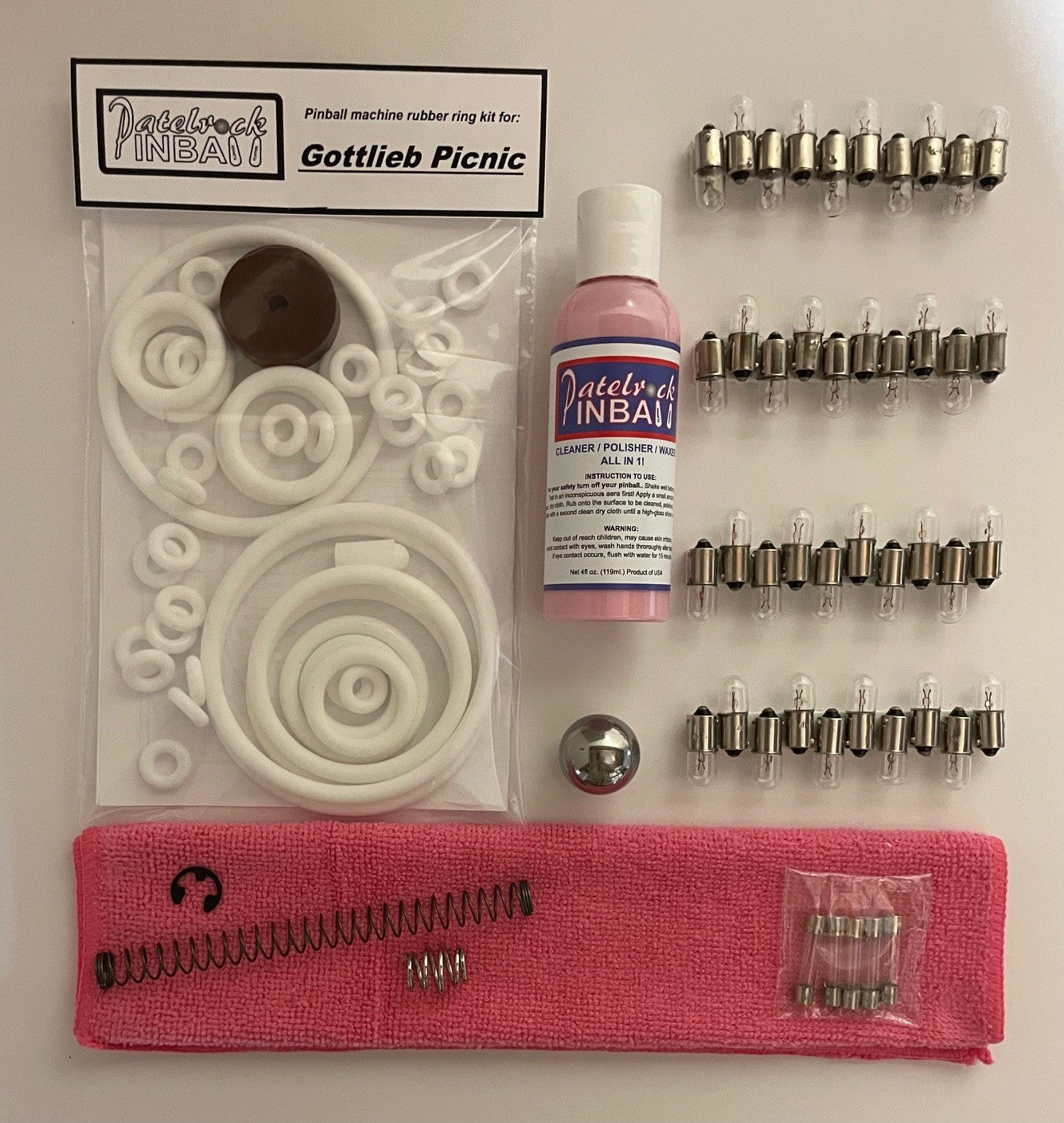 Gottlieb Picnic Pinball Machine Maintenance Kit