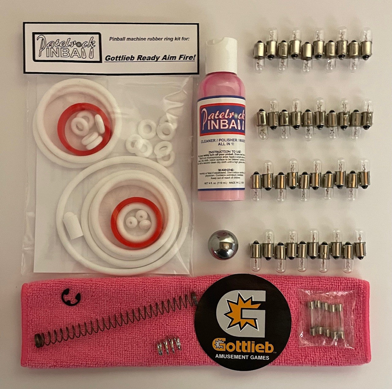 Gottlieb Ready Aim Fire! Pinball Machine Maintenance Kit