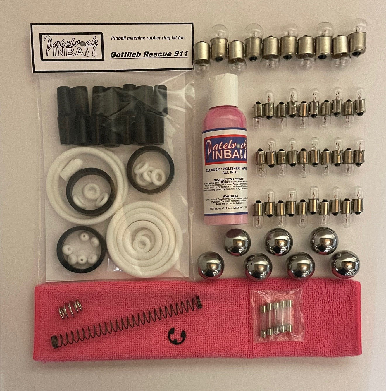 Gottlieb Rescue 911 Pinball Machine Maintenance Kit