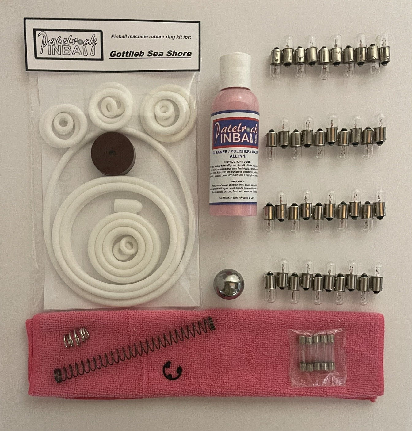 Gottlieb Sea Shore Pinball Machine Maintenance Kit