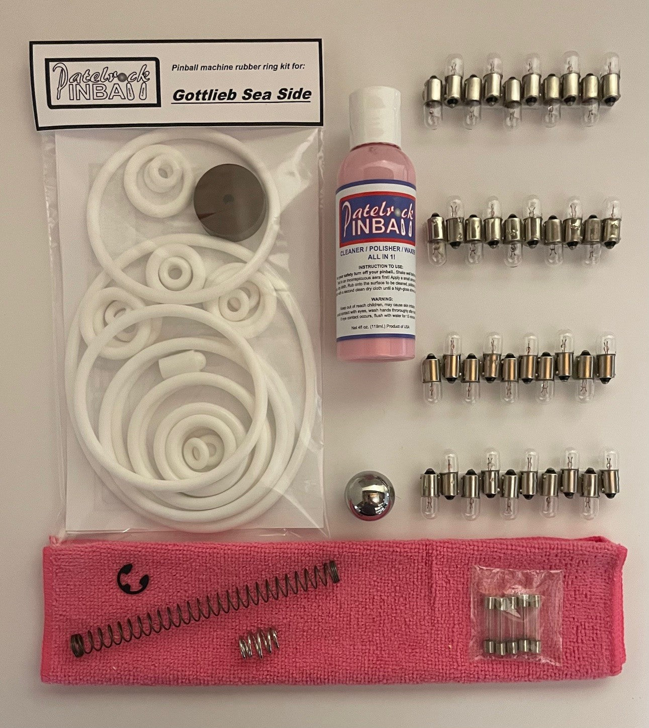 Gottlieb Sea Side Pinball Machine Maintenance Kit