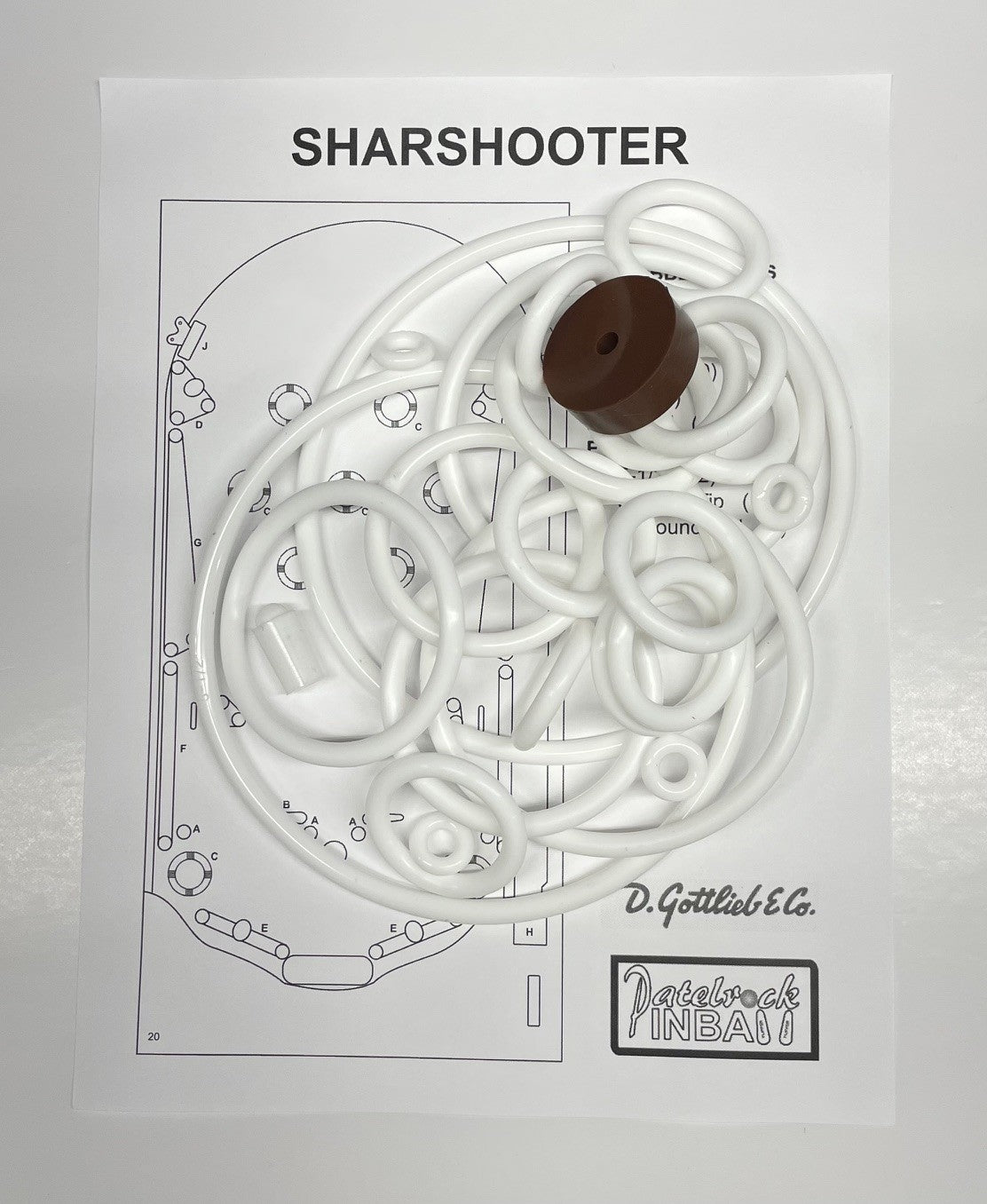 Gottlieb Sharpshooter Pinball Machine Rubber Ring Kit