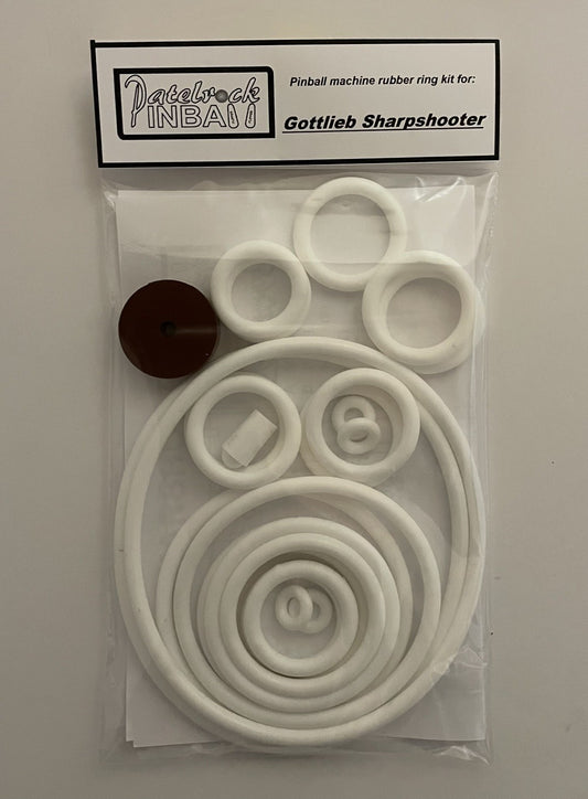 Gottlieb Sharpshooter Pinball Machine Rubber Ring Kit