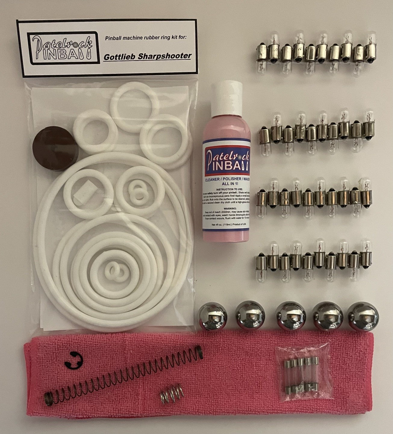 Gottlieb Sharpshooter Pinball Machine Maintenance Kit