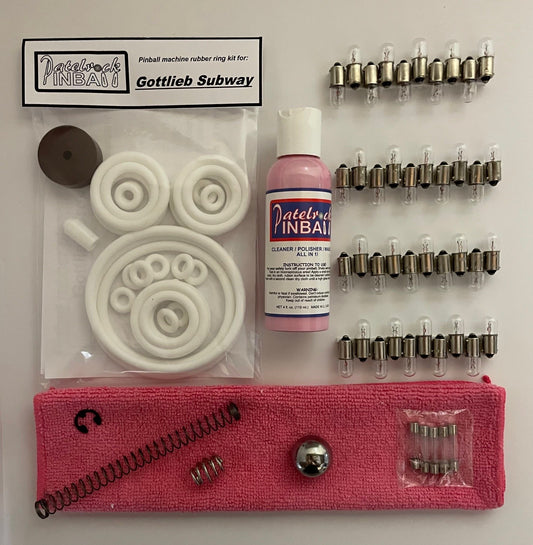 Gottlieb Subway Pinball Machine Maintenance Kit