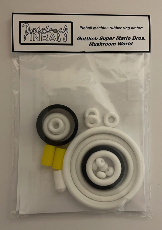 Gottlieb Super Mario Bros. Mushrooom World Pinball Machine Rubber Ring Kit
