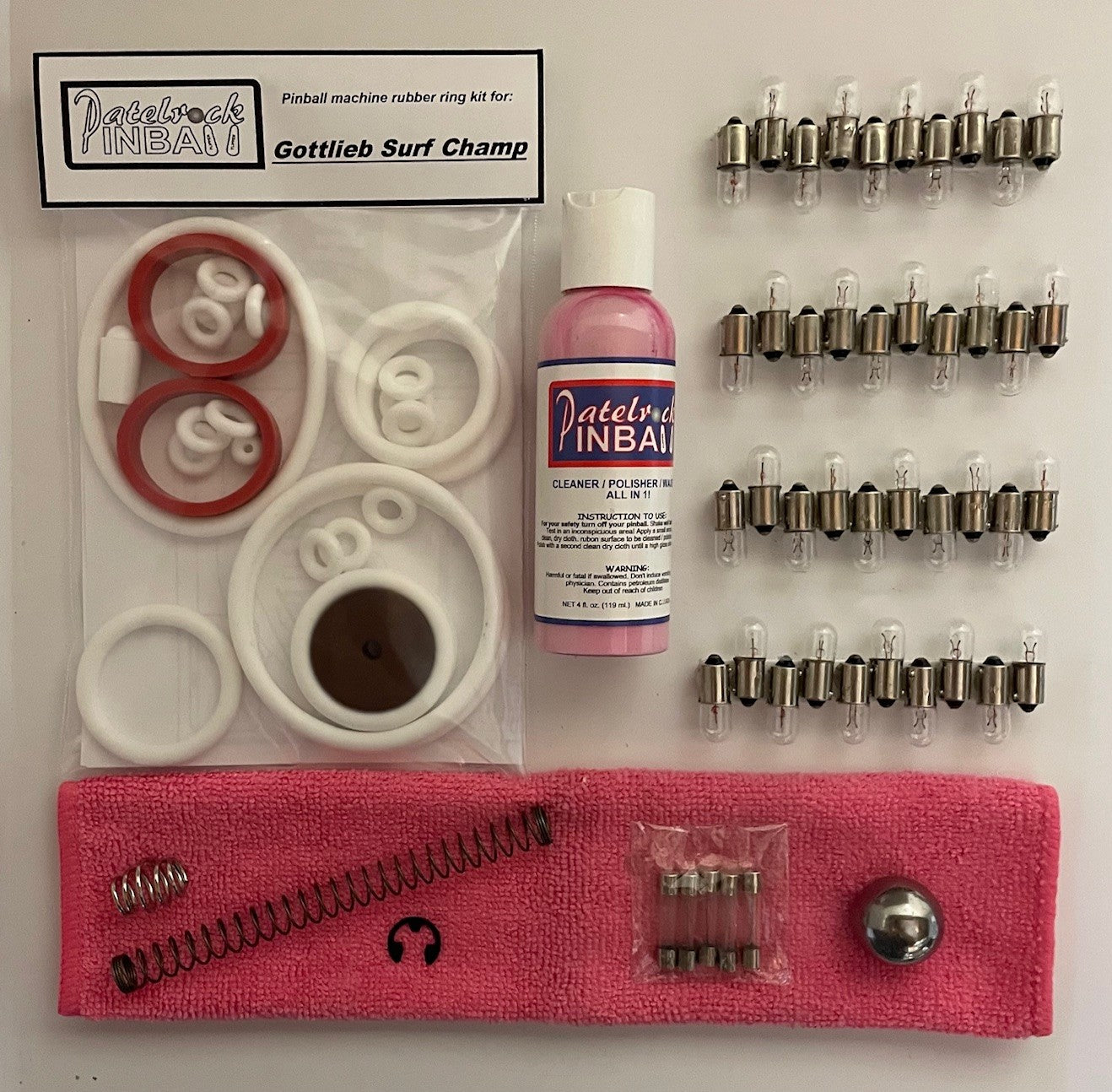 Gottlieb Surf Champ Pinball Machine Maintenance Kit