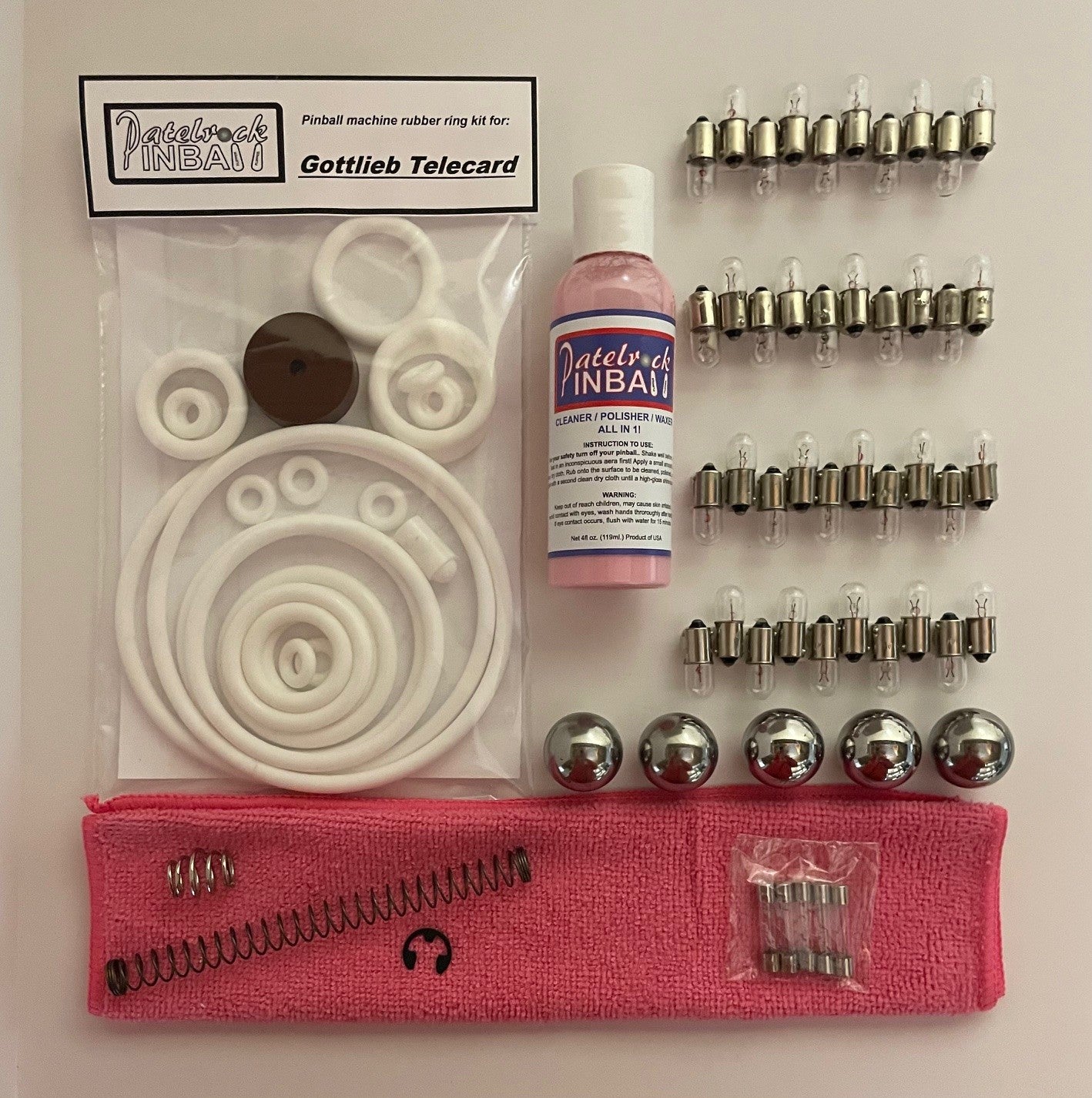 Gottlieb Telecard Pinball Machine Maintenance Kit