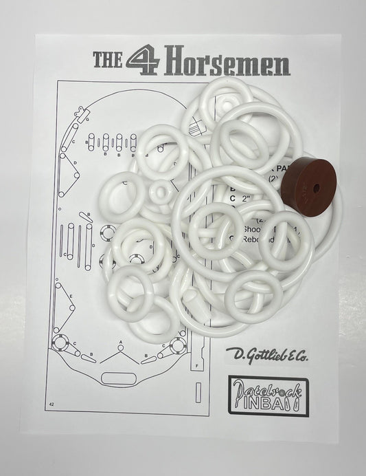 Gottlieb The 4 Horsemen Pinball Machine Rubber Ring Kit
