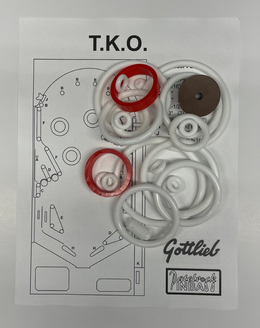Gottlieb T.K.O. Pinball Machine Rubber Ring Kit