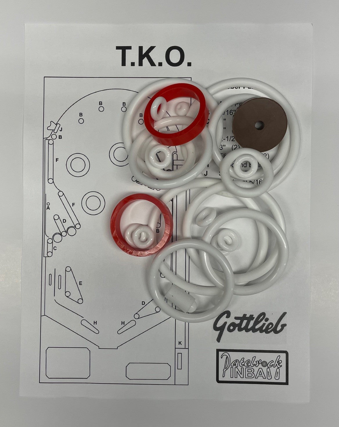 Gottlieb T.K.O. Pinball Machine Maintenance Kit