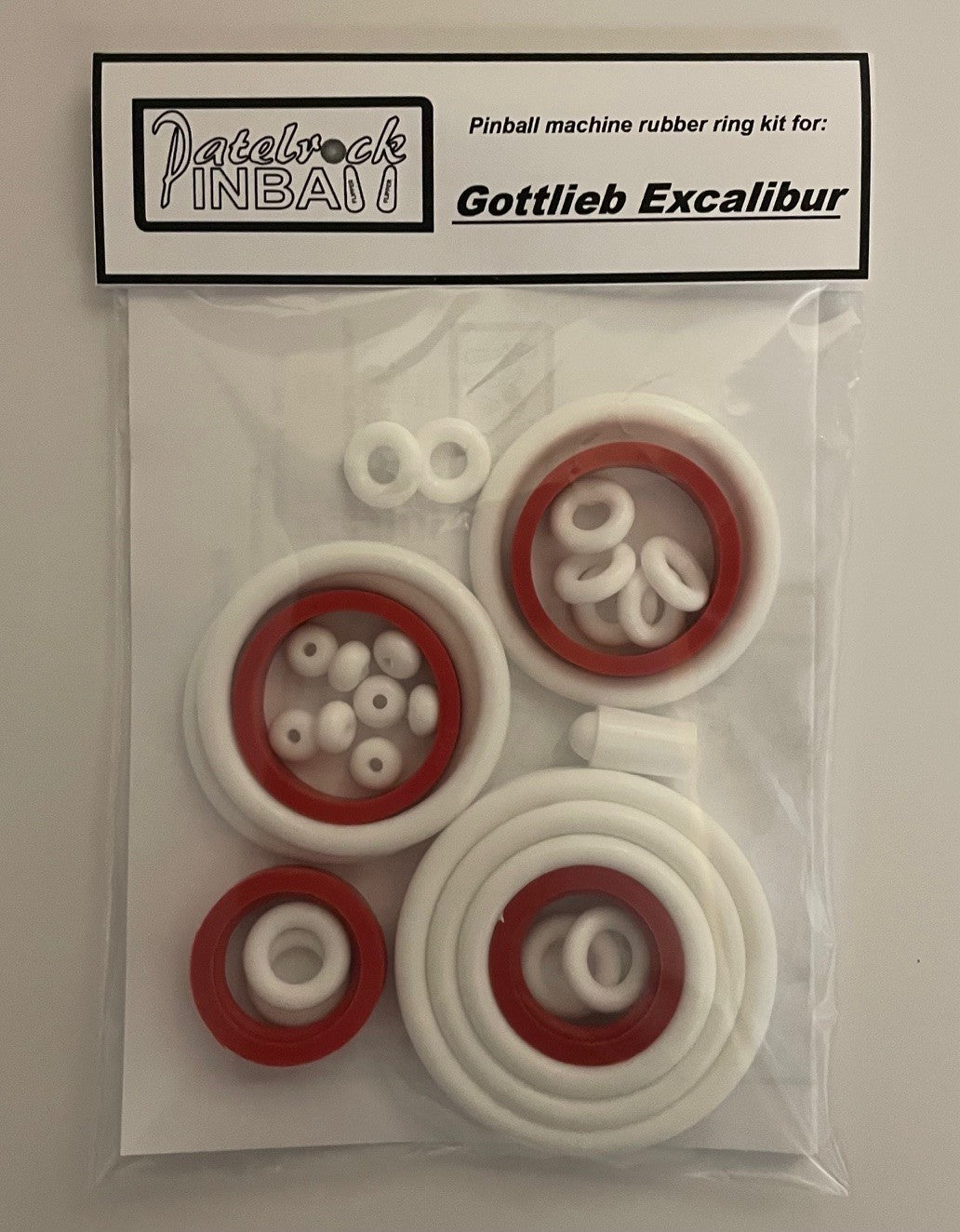 Gottlieb Excalibur Pinball Machine Rubber Ring Kit