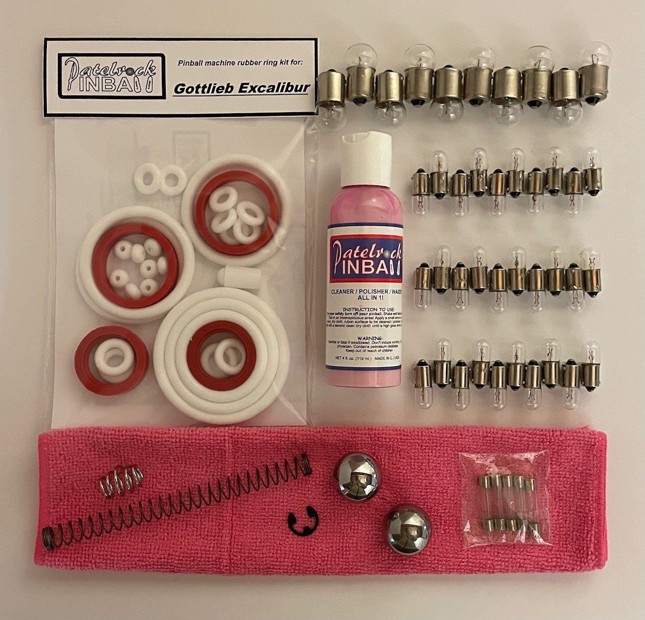 Gottlieb Excalibur Pinball Machine Maintenance Kit